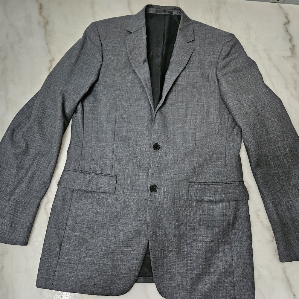 Kenneth Cole New York Blazer Mens 38L 32L, 100% Wool Jacket